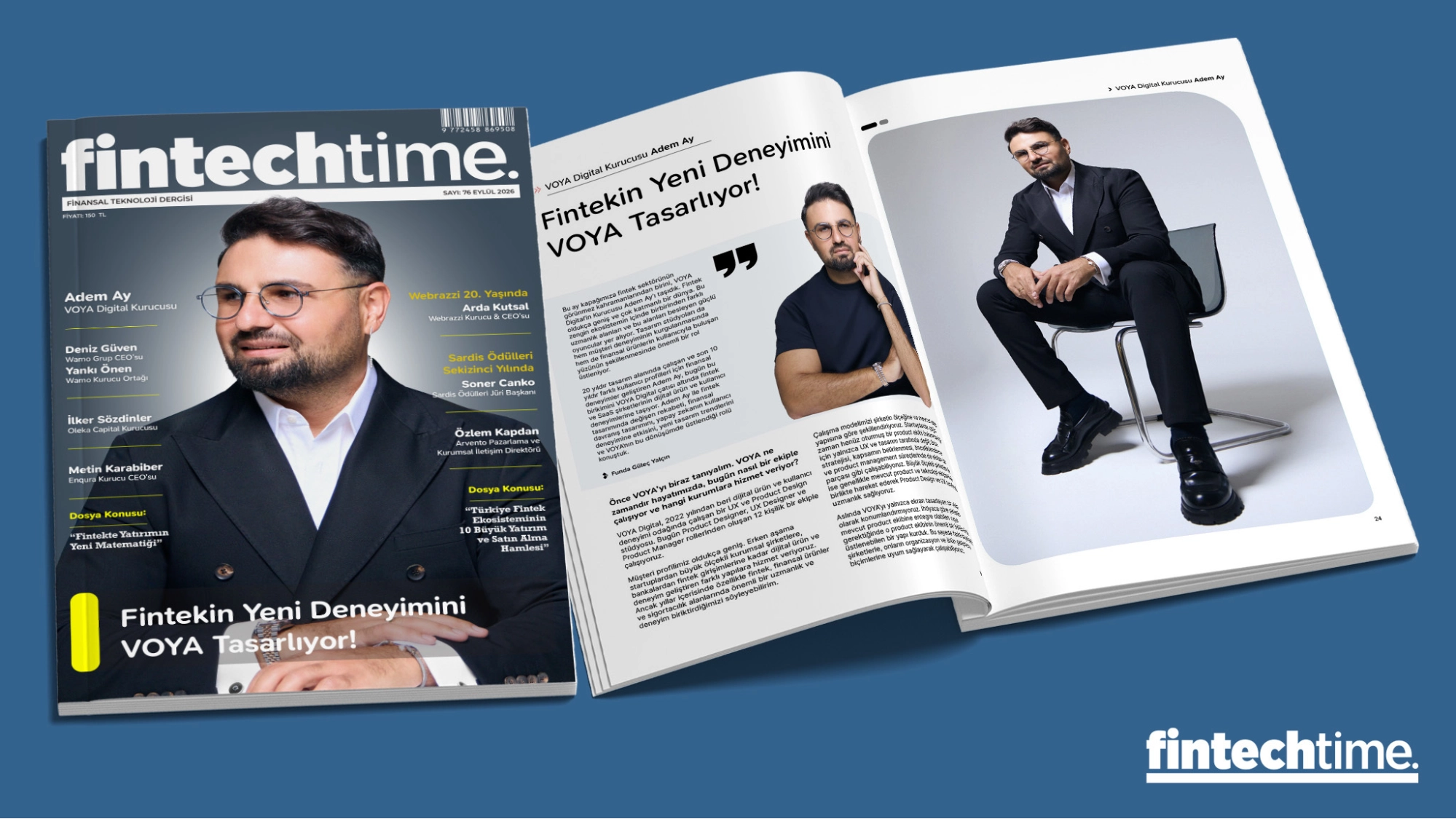 VOYA Digital, Fintechtime Eylül 2026 Sayısının Kapağında