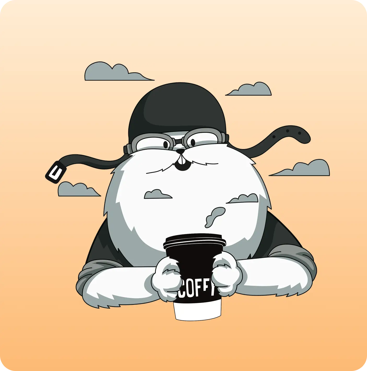 Coffy mobile app interface analysis screen
