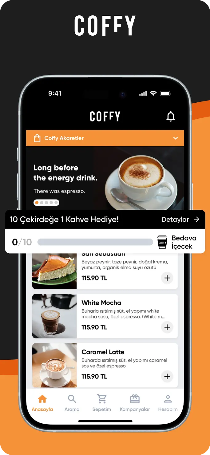 Coffy App Store preview screen 2