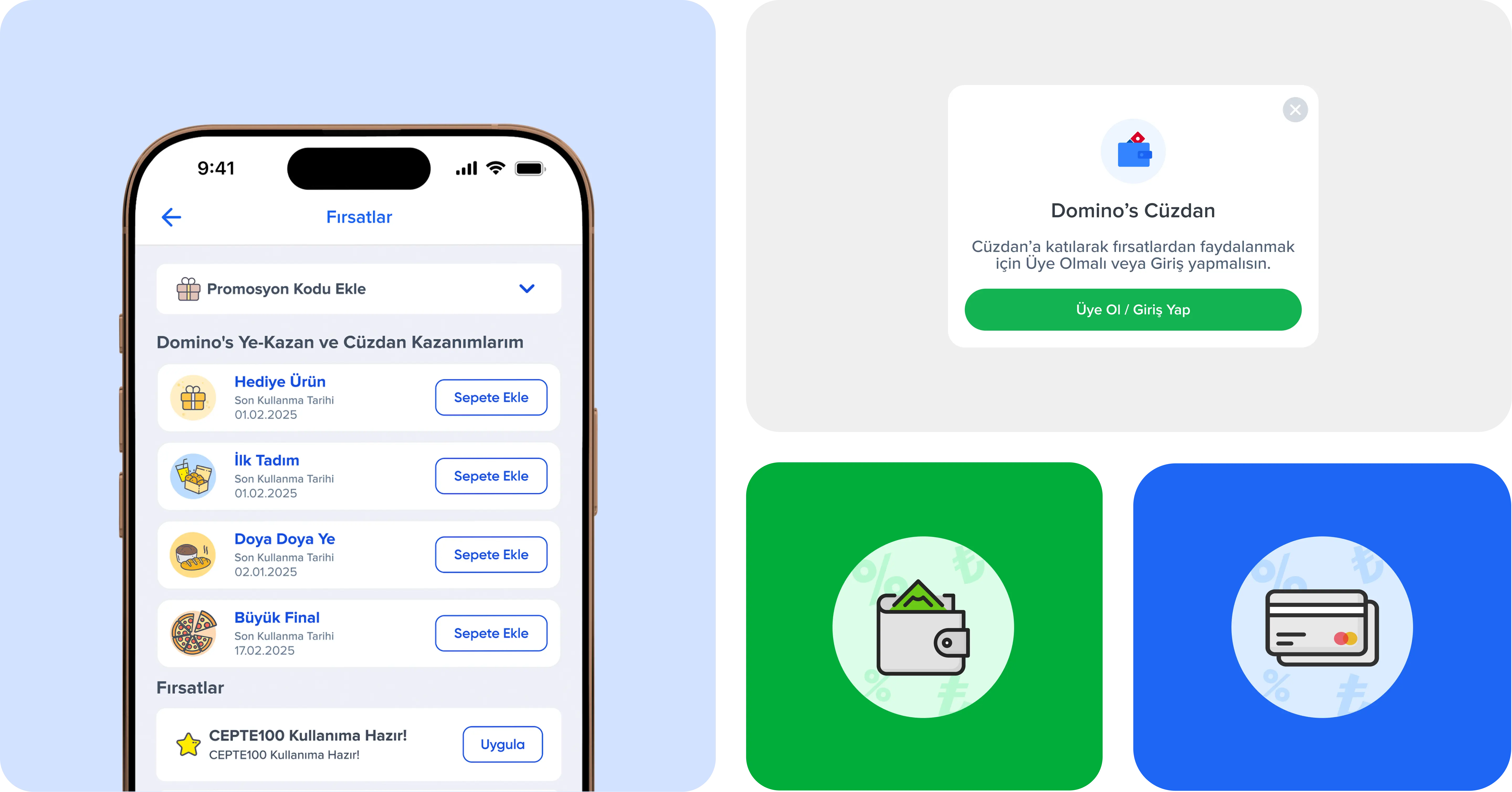 Domino's Ye-Kazan dual phone mockup