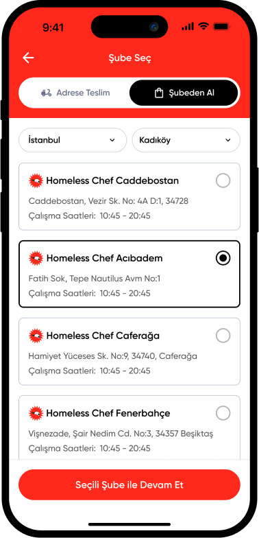 Homeless Chef location selection flow screen 5