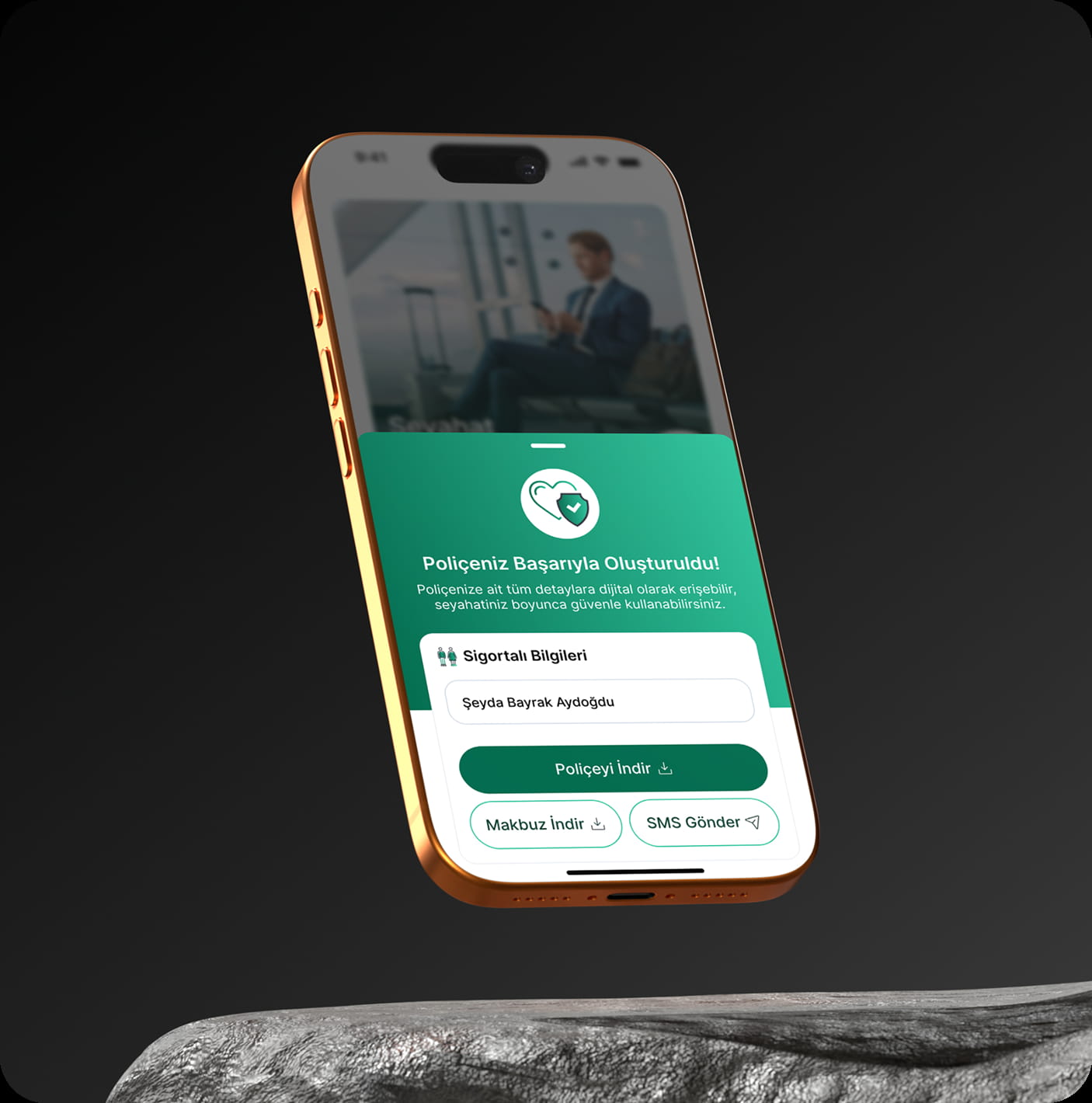 Neova Sigorta mobile application project idea visual left
