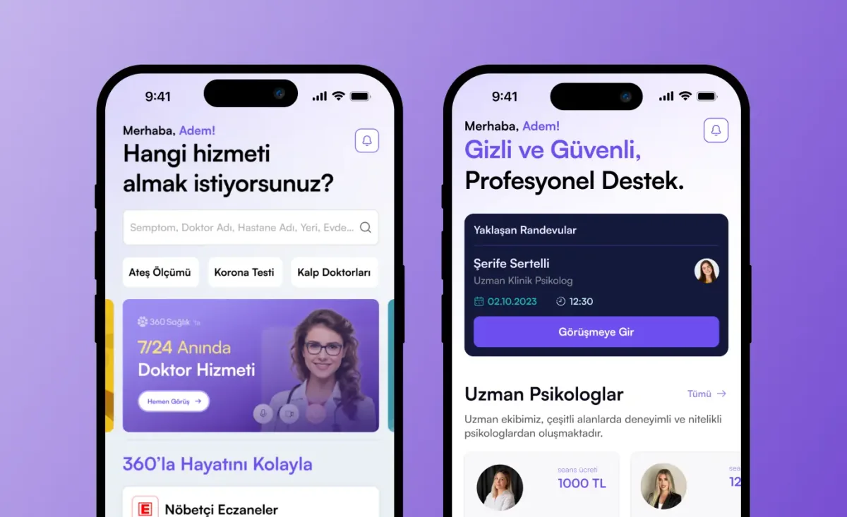 360 Sağlık Evde ve Online Sağlık Hizmetleri